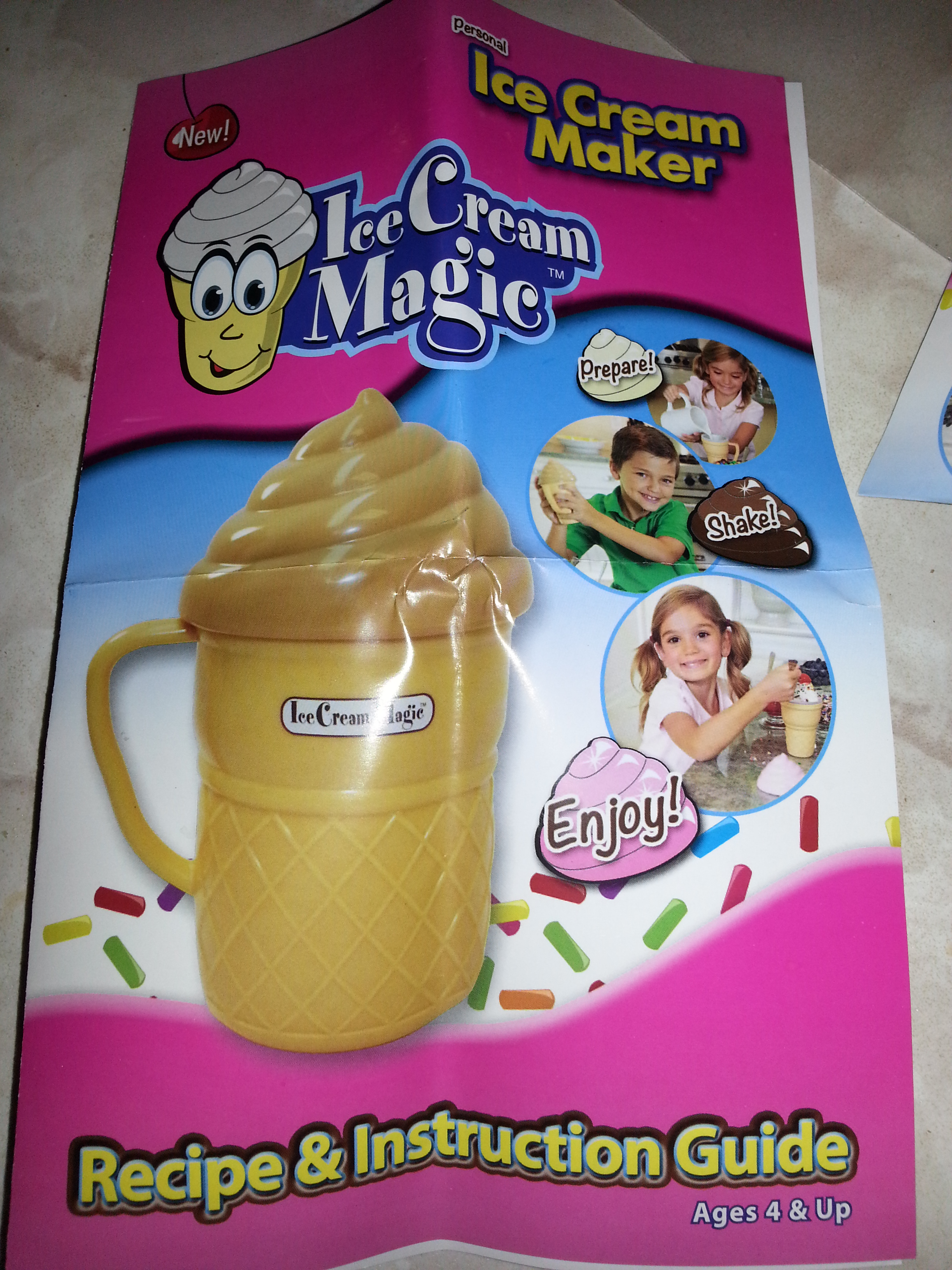 ICE CREAM MAGIC Personal Ice Cream Maker!!! Demo 